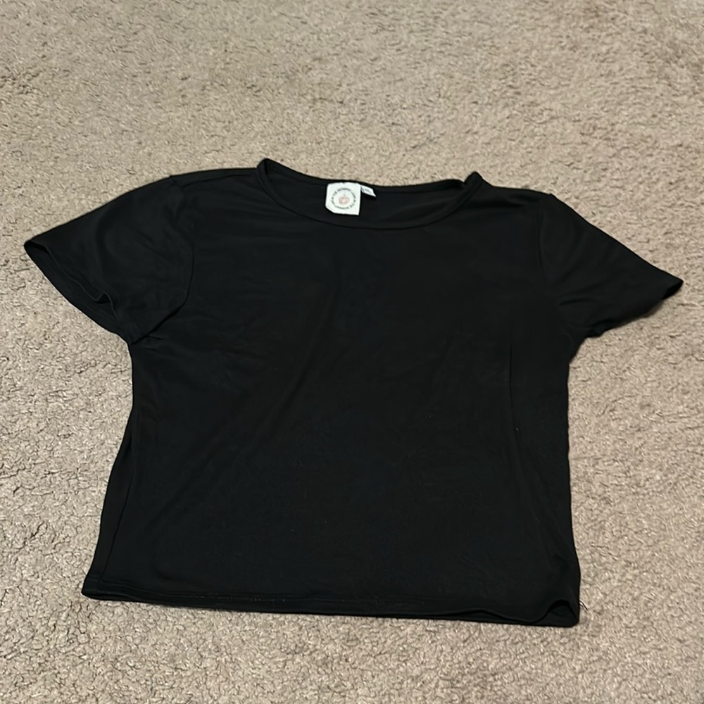 Black crop top